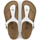 Gizeh white patent birko flor calzata normale