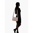Horiz. shoulder bag+flap