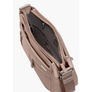 Horiz. shoulder bag+flap
