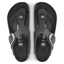 Gizeh big buckle  black oiled leather  calzata normale