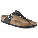 Gizeh braided black, oiled leather