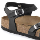 Kumba black, waxy leather