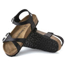 Kumba black, waxy leather