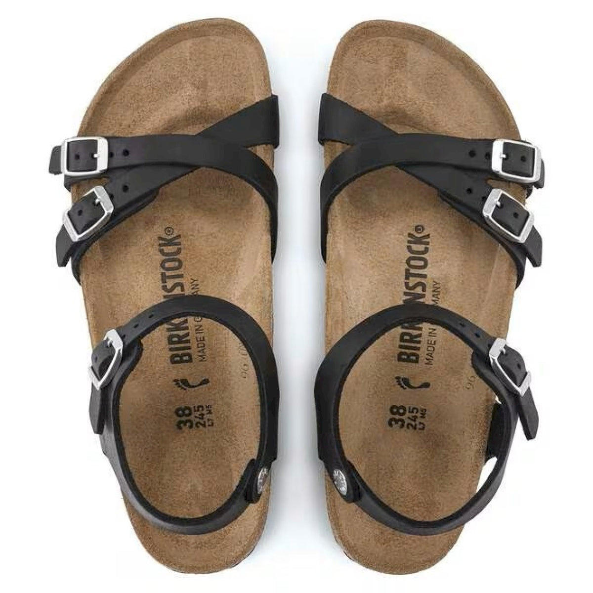 Kumba black, waxy leather