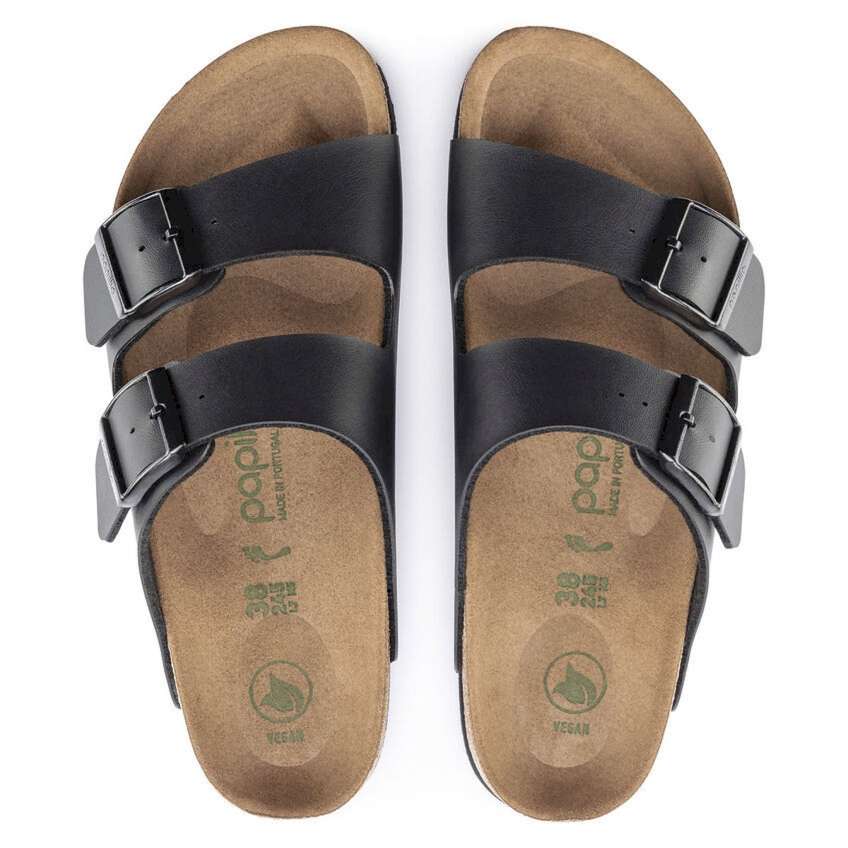 Arizona grooved black vegan birko flor vegan