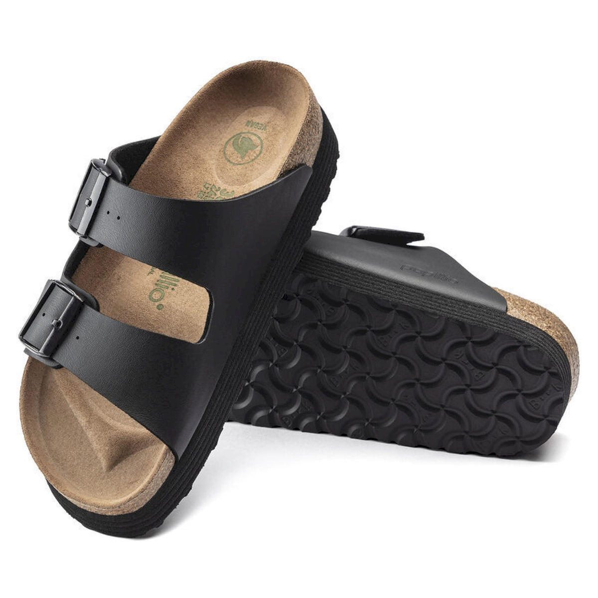 Arizona grooved black vegan birko flor vegan