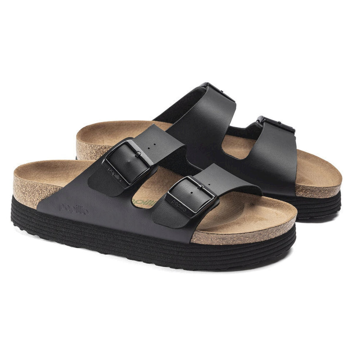 Arizona grooved black vegan birko flor vegan