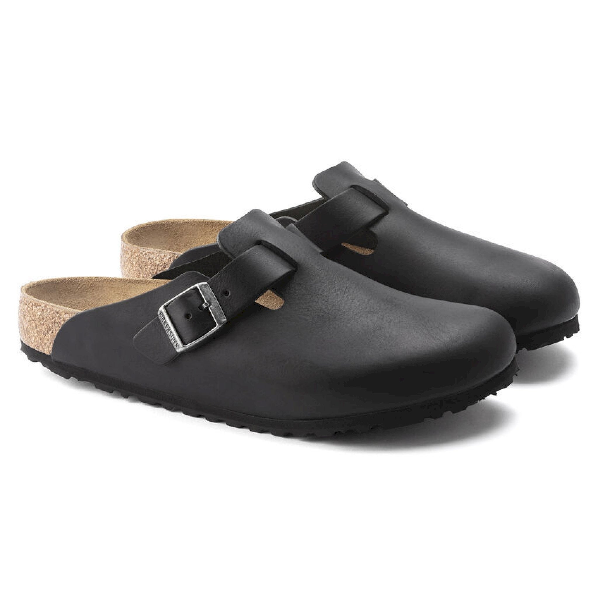 Boston vintage wood black natural leather