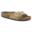 Madrid big buckle pelle nubuck - sandcastle