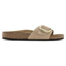 Madrid big buckle pelle nubuck - sandcastle