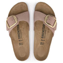 Madrid big buckle old rose nubuck leather calzata stretta
