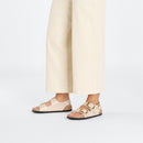 Milano big buckle , natural leather