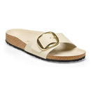 Madrid big buckle pelle naturale vernice - high-shine ecru calz.s