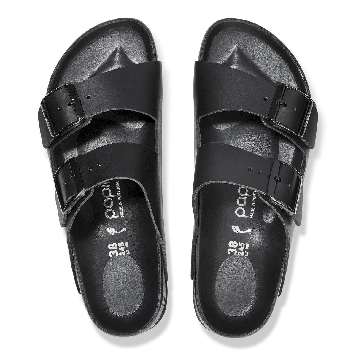 Arizona platf exquisite black, natural leather - calz. s