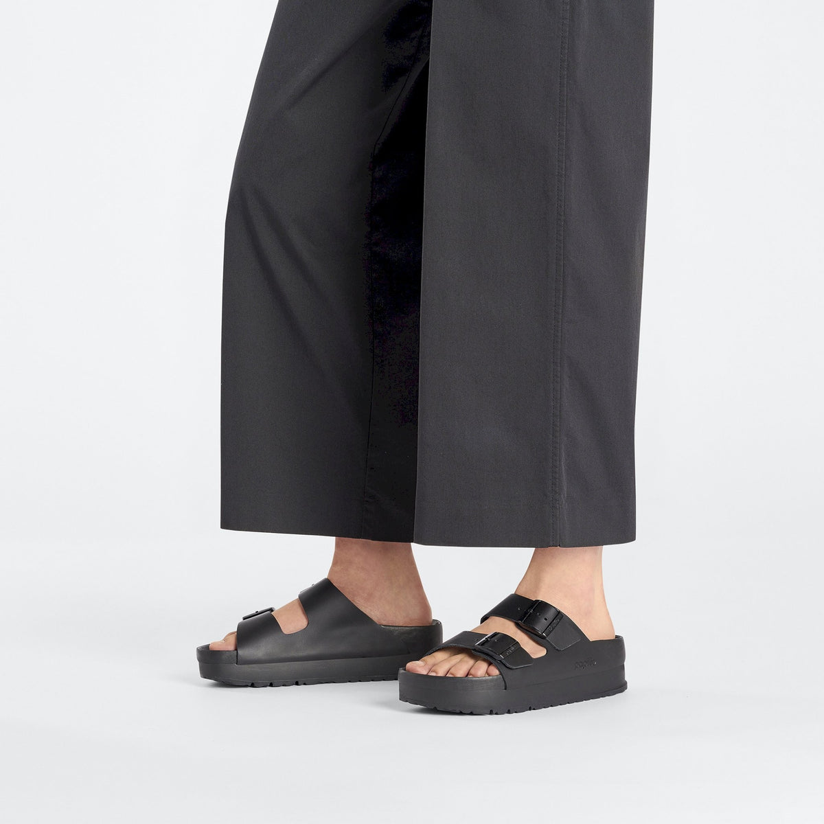 Arizona platf exquisite black, natural leather - calz. s
