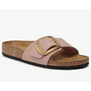 Madrid big buckle soft pink, nubuck leather