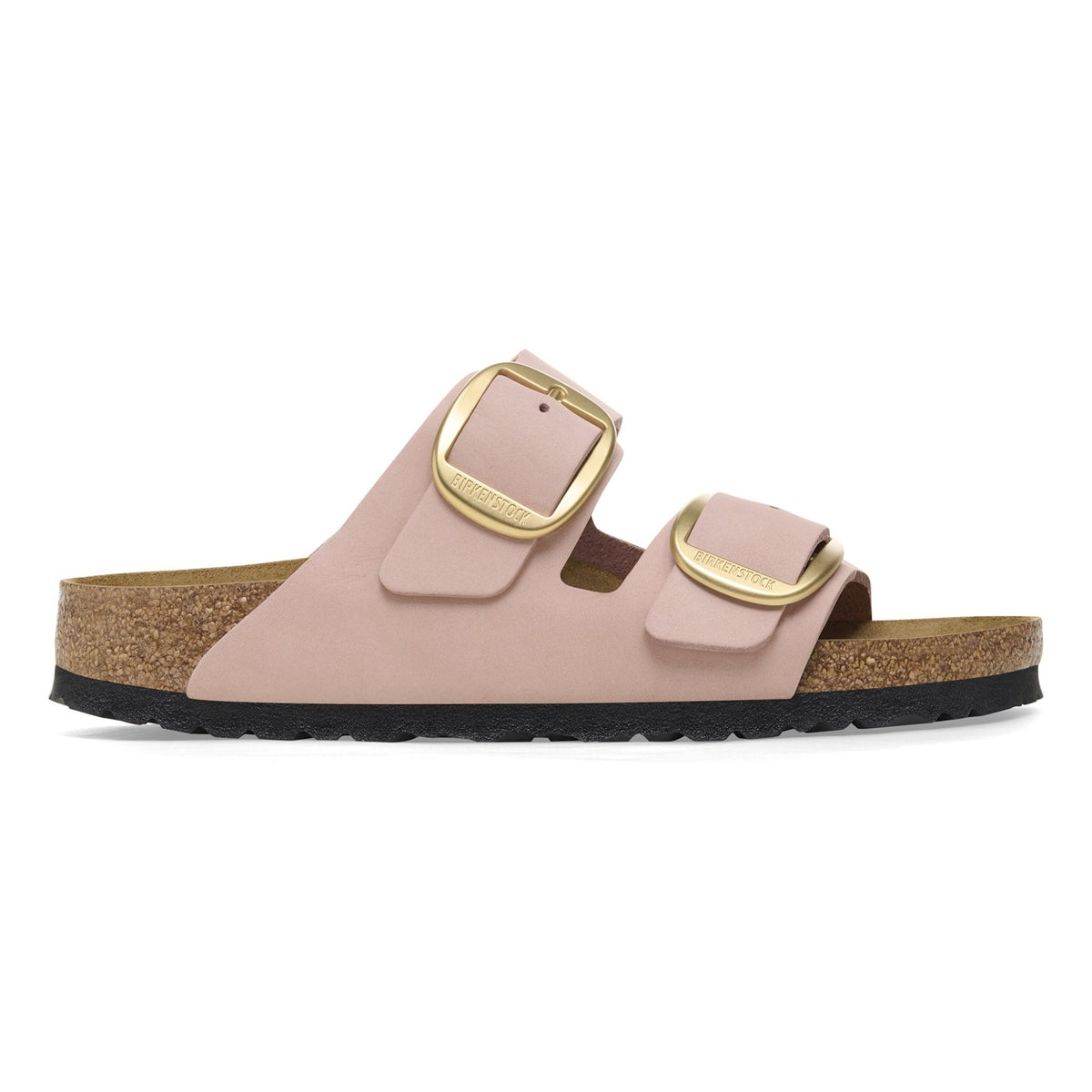 Arizona big buckle soft pink, nubuck leather