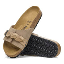 Oita braided pelle scamosciata - taupe  calz.s