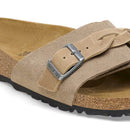 Oita braided pelle scamosciata - taupe  calz.s