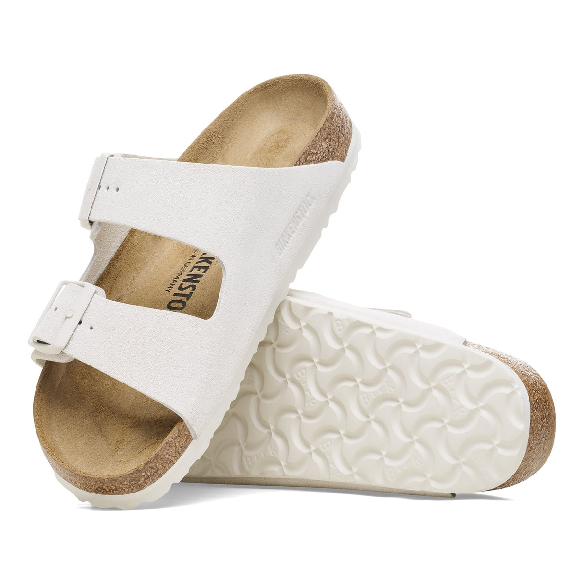 Arizona antique white, suede leather - calz. s