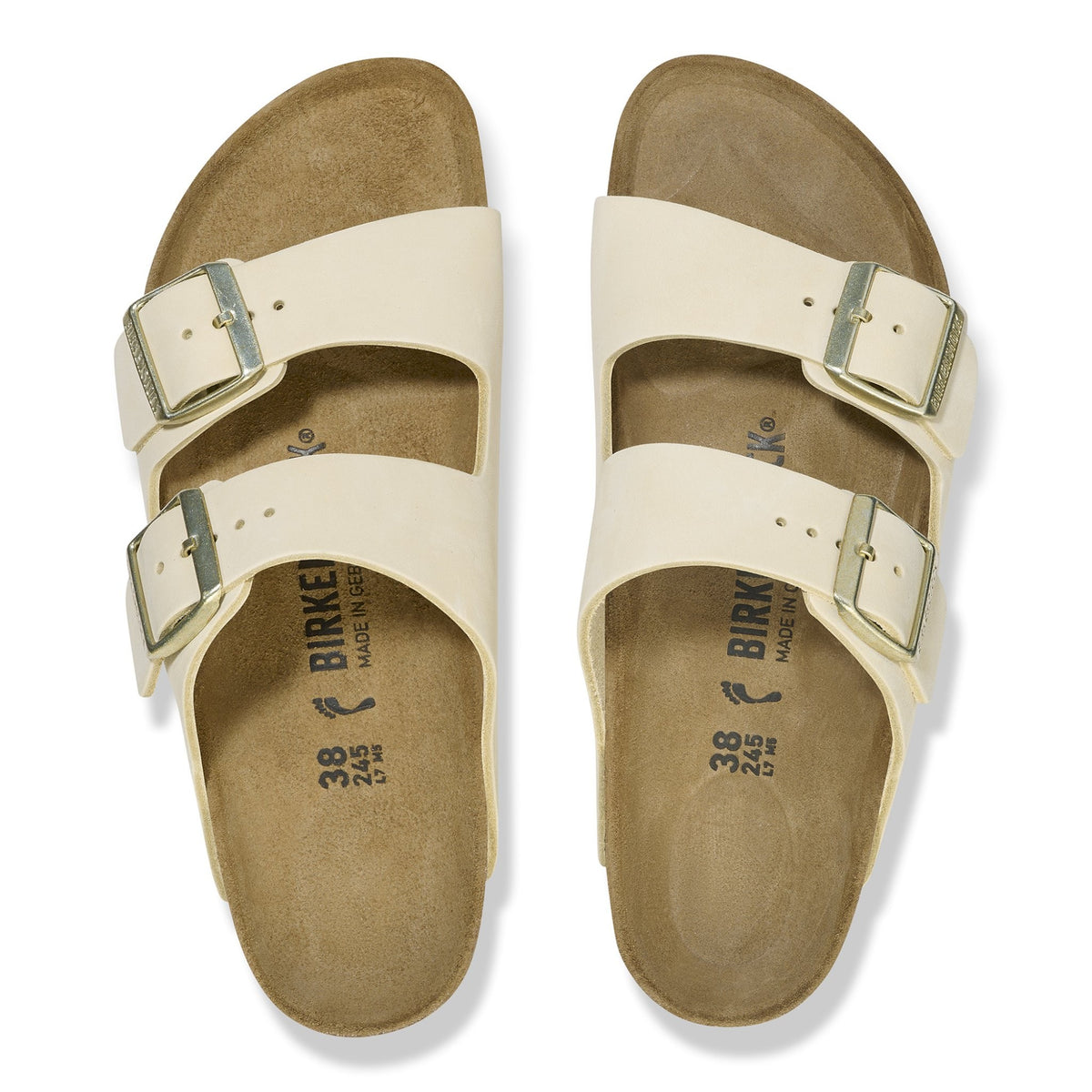 Arizona ecru, nubuck leather - calz. s