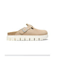 Boston chunky warm sand suede leather s