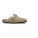 Boston shearling taupe, suede leather calz.s