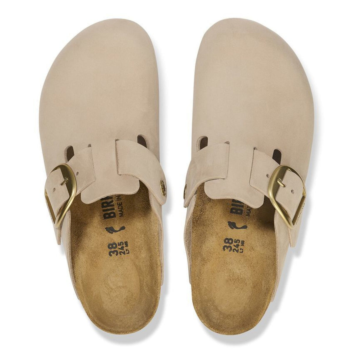 Boston big buckle sandcastle, nubuck leather
