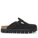 Boston chunky black suede leather s