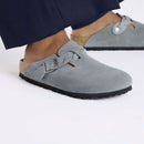 Boston braided basalt gray, suede leather -calz.s