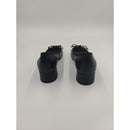 Ballerina con tacco in pelle