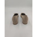 Ballerina con tacco in pelle