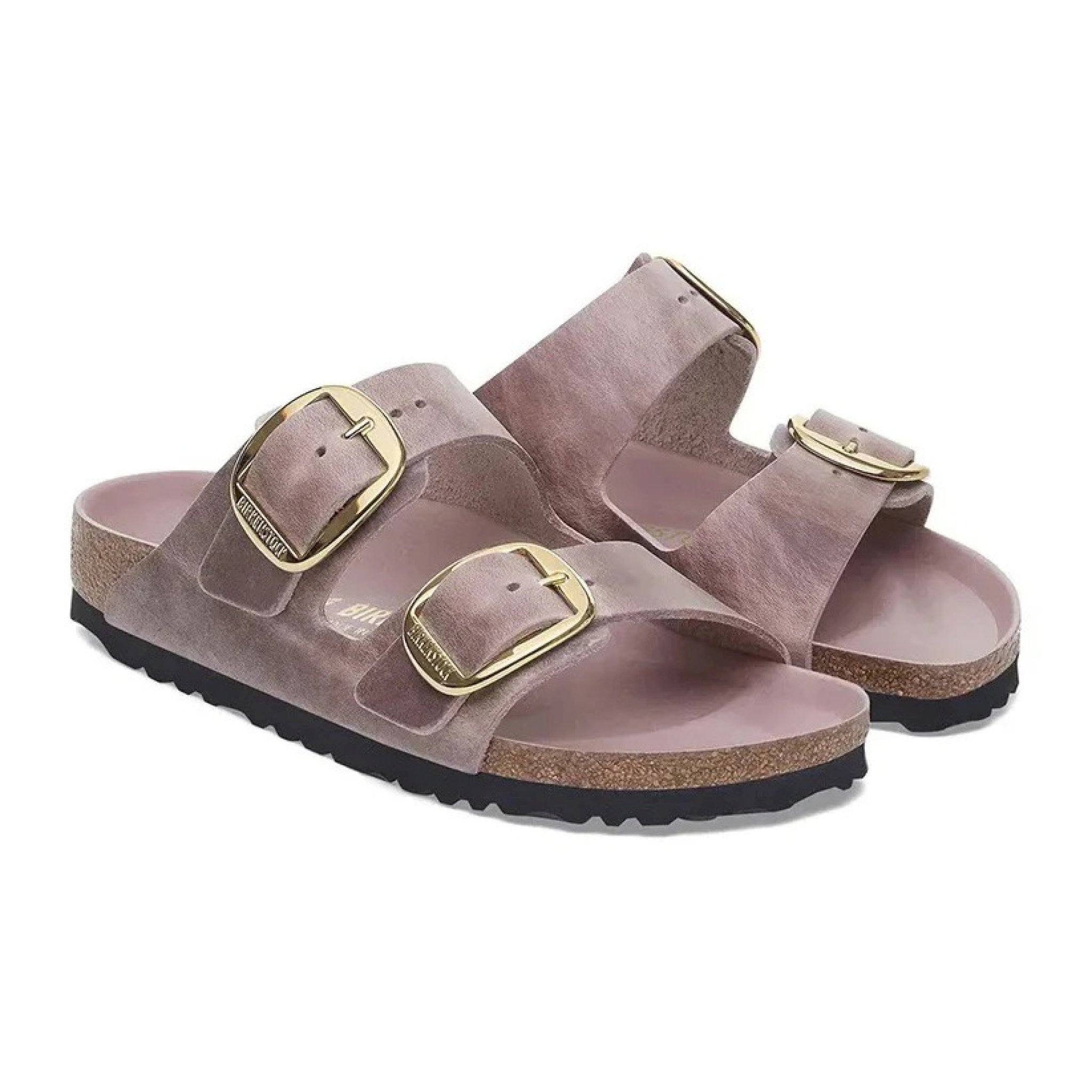 Arizona big buckle lavender oiled leather calzata s.