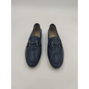 Mocassino in pelle con morsetto in tinta