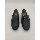 Mocassino in pelle con morsetto in tinta