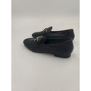 Mocassino in pelle con morsetto in tinta