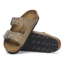Arizona rivet taupe, suede leather