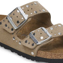 Arizona rivet taupe, suede leather