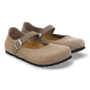 Mantova taupe, suede leather