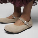 Mantova taupe, suede leather