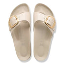 Madrid big buckle hex shine oyster, natural lea