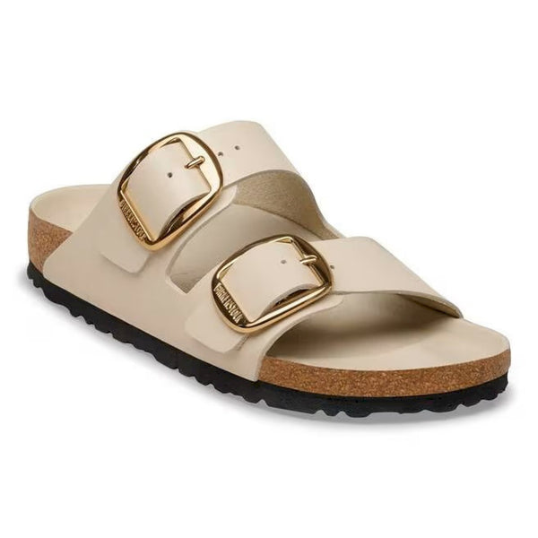 Arizona big buckle hex shine oyster, natural lea
