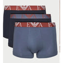 Emporio armani pack 3 parigamba logo bold monogram