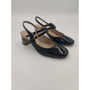 Slingback in vernice con tacco
