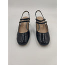 Slingback in vernice con tacco