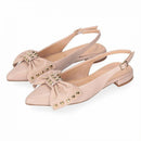 Slingback con borchie