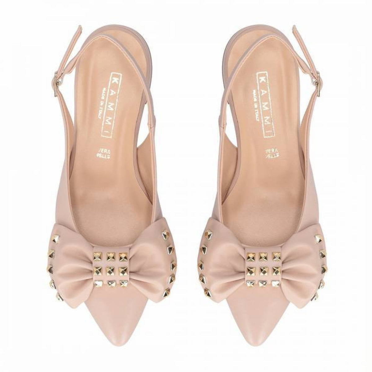 Slingback con borchie