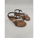 Sandalo infradito con bicolore sottopiede in memory e f.do gomma