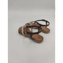 Sandalo infradito con bicolore sottopiede in memory e f.do gomma