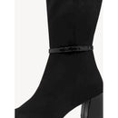 Stivale in camoscio con tacco